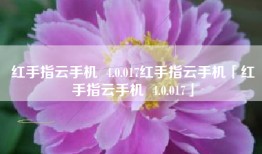 红手指云手机  4.0.017红手指云手机「红手指云手机  4.0.017」