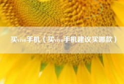 买vivo手机（买vivo手机建议买哪款）