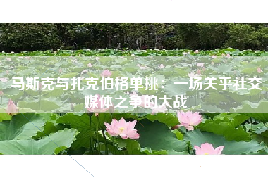 马斯克与扎克伯格单挑：一场关乎社交媒体之争的大战