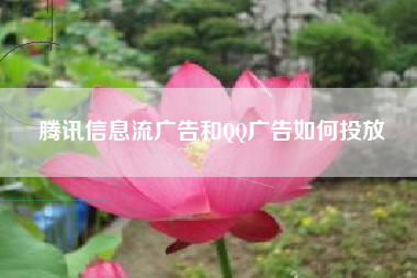 腾讯信息流广告和QQ广告如何投放