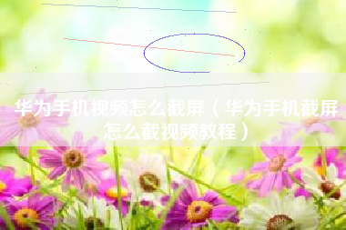 华为手机视频怎么截屏（华为手机截屏怎么截视频教程）